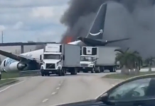 Al menos 5 muertos después de que avión de carga de Amazon se saliera de la pista del aeropuerto en Miami
